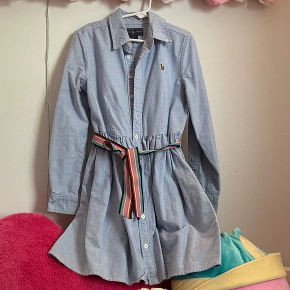 princess polly baby blue dress Polo Ralph Lauren Shirt Dress in Light Blue